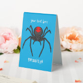 Plaque De Table Illustration d'araignée noire effrayante (In SItu (Mariage))