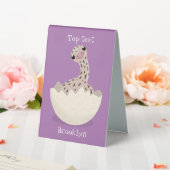 Plaque De Table Illustration d'autruche pour bébé à couver mignon (In SItu (Mariage))