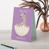 Plaque De Table Illustration d'autruche pour bébé à couver mignon (En SItu (Tableau))