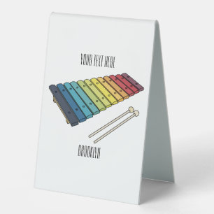 Plaque De Table Illustration de bande dessinée en Xylophone