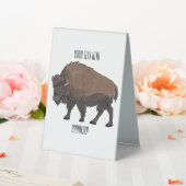 Plaque De Table Illustration de bison (In SItu (Mariage))