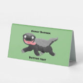 Plaque De Table Illustration de blaireau au miel affamé (Verso)