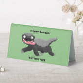 Plaque De Table Illustration de blaireau au miel affamé (En SItu (Tableau))