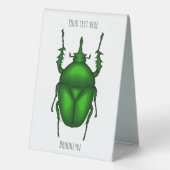 Plaque De Table Illustration de bug Mecynorhina torquata (Verso)