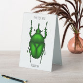 Plaque De Table Illustration de bug Mecynorhina torquata (En SItu (Tableau))