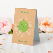 Plaque De Table Illustration de bulles de chaux vert mou (In SItu (Mariage))
