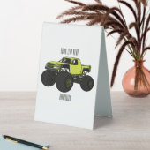 Plaque De Table Illustration de camion monstre (En SItu (Tableau))