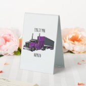 Plaque De Table Illustration de camion semi-remorque (In SItu (Mariage))