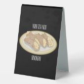 Plaque De Table Illustration de Cannoli (Verso)