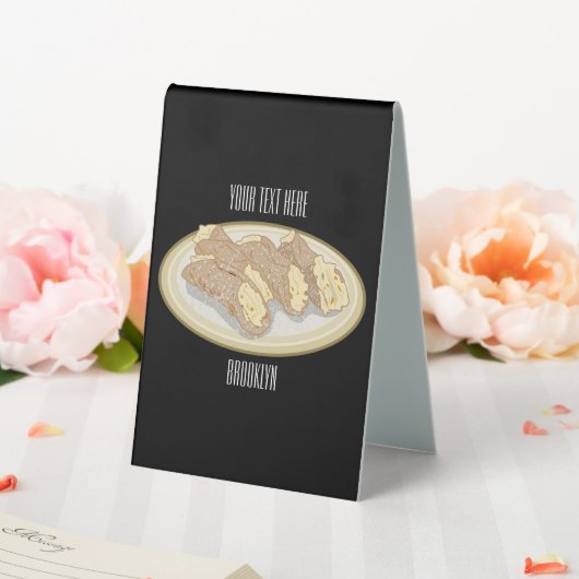 Plaque De Table Illustration de Cannoli (In SItu (Mariage))