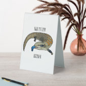 Plaque De Table Illustration de cartoon de scinque à langue bleue (En SItu (Tableau))