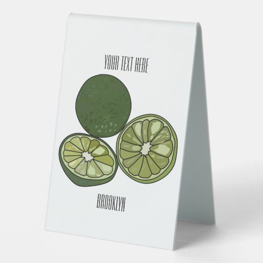 Plaque De Table Illustration de chaux Kaffir (Verso)