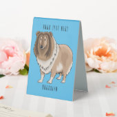 Plaque De Table Illustration de chien Rough collie (In SItu (Mariage))