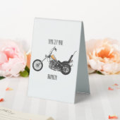 Plaque De Table Illustration de Chopper Motorcycle 1950 (In SItu (Mariage))