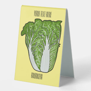 Plaque De Table Illustration de chou chinois