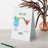 Plaque De Table Illustration de cocktail (En SItu (Tableau))