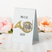 Plaque De Table Illustration de corne française (In SItu (Mariage))