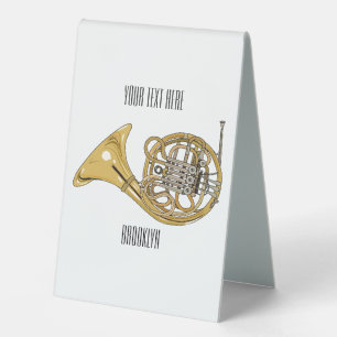 Plaque De Table Illustration de corne française