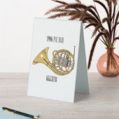 Plaque De Table Illustration de corne française (En SItu (Tableau))