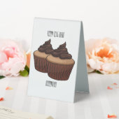 Plaque De Table Illustration de Cupcake (In SItu (Mariage))