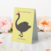 Plaque De Table Illustration de cygne noir (In SItu (Mariage))