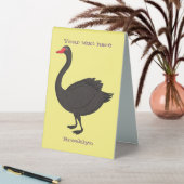 Plaque De Table Illustration de cygne noir (En SItu (Tableau))