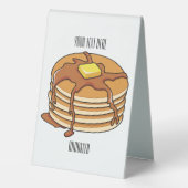 Plaque De Table Illustration de dessin animé de Pancake (Verso)