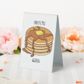 Plaque De Table Illustration de dessin animé de Pancake (In SItu (Mariage))