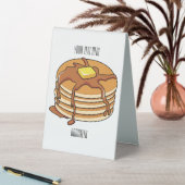 Plaque De Table Illustration de dessin animé de Pancake (En SItu (Tableau))