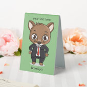 Plaque De Table Illustration de dessin animé de rat mignon (In SItu (Mariage))