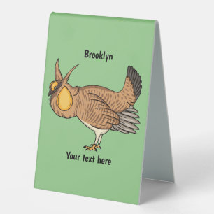 Plaque De Table illustration de dessin animé de tétras des prairie