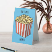 Plaque De Table Illustration de dessin animé Popcorn (En SItu (Tableau))