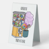 Plaque De Table Illustration de dessin de bonbon (Verso)