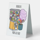 Plaque De Table Illustration de dessin de bonbon (Recto)