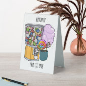 Plaque De Table Illustration de dessin de bonbon (En SItu (Tableau))