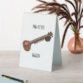 Plaque De Table Illustration de dessin de Sitar (En SItu (Tableau))