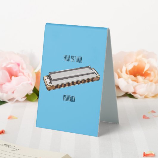 Plaque De Table Illustration de dessin d'Harmonica (In SItu (Mariage))