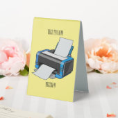 Plaque De Table Illustration de dessin d'imprimante (In SItu (Mariage))