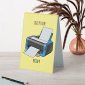 Plaque De Table Illustration de dessin d'imprimante (En SItu (Tableau))