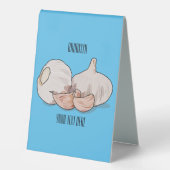 Plaque De Table Illustration de dessin sur l'ail (Recto)