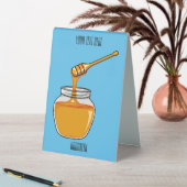 Plaque De Table Illustration de dessin sur le miel (En SItu (Tableau))