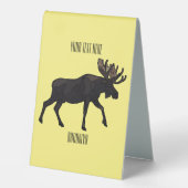 Plaque De Table Illustration de dessin sur l'orignal (Recto)