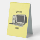 Plaque De Table Illustration de dessin sur ordinateur (Verso)