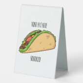 Plaque De Table Illustration de dessin sur Taco (Verso)