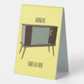 Plaque De Table Illustration de dessin télévisé (Verso)