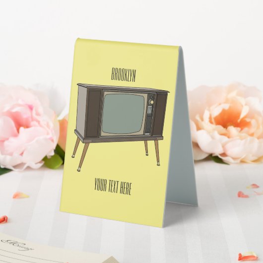 Plaque De Table Illustration de dessin télévisé (In SItu (Mariage))