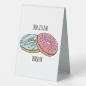 Plaque De Table Illustration de Donut (Verso)