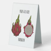 Plaque De Table Illustration de dragon fruit (Verso)