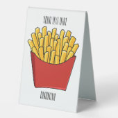 Plaque De Table Illustration de frites (Recto)