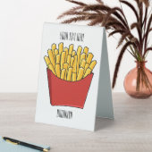 Plaque De Table Illustration de frites (En SItu (Tableau))